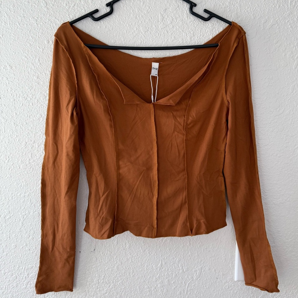 Slouchy off the shoulder blouse
